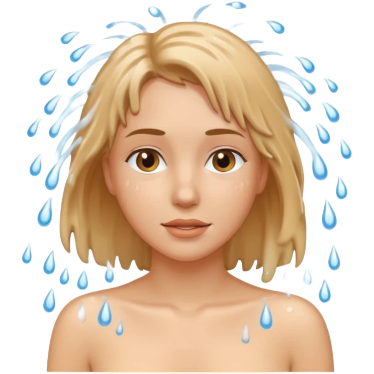 A women naked shower her v emoji