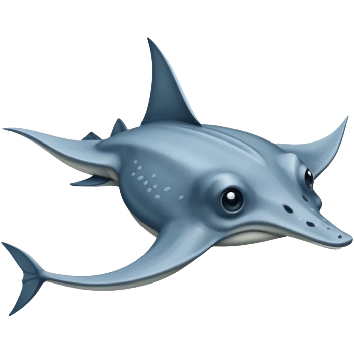 Stingray – Flat ray with long whip tail emoji
