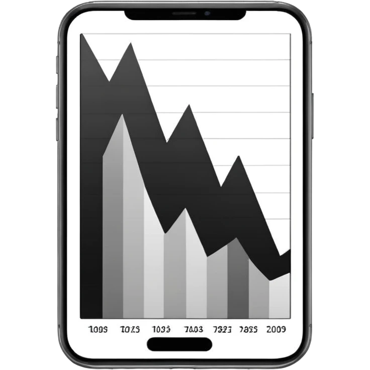 black and white vertical chart emoji