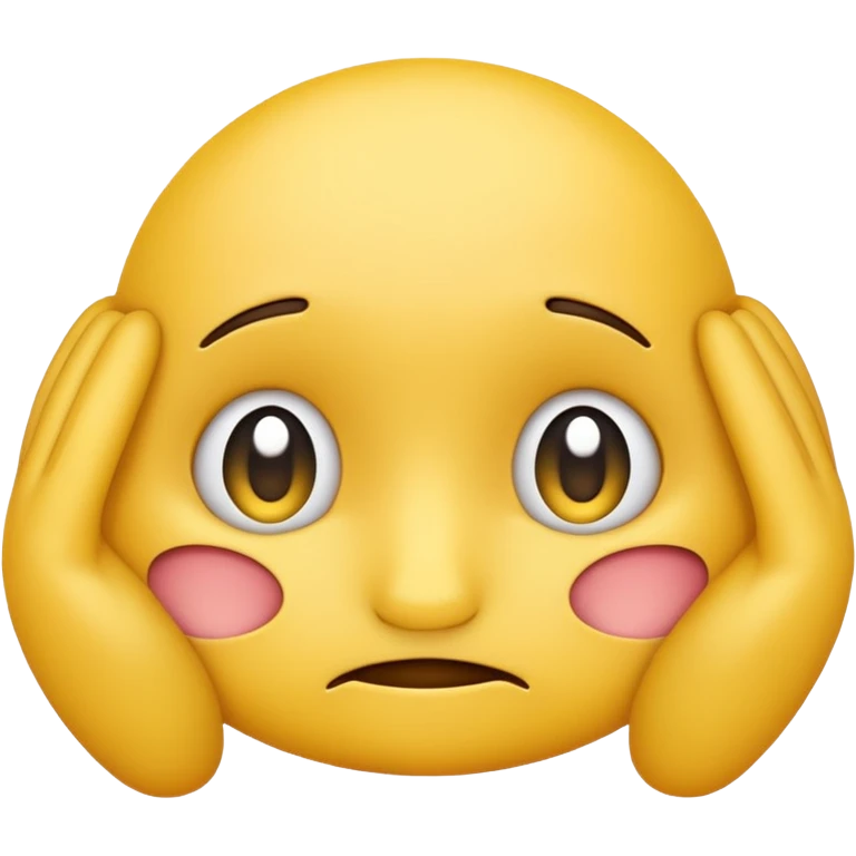 make the yellow emoji shy emoji