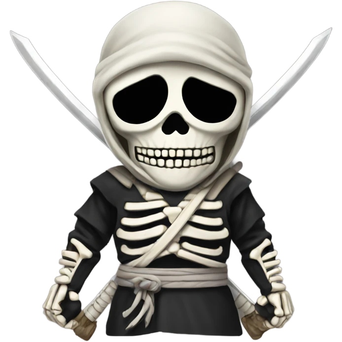Skeleton ninja emoji