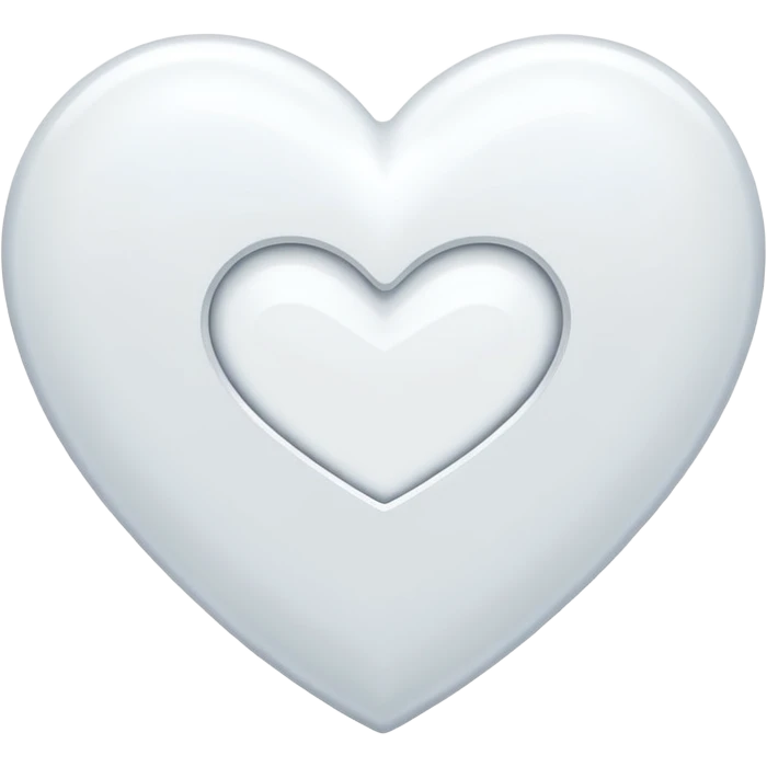 Add a H letter in white heart center emoji