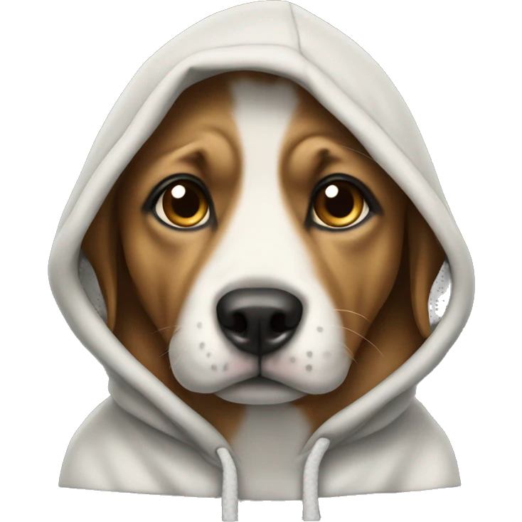 Dog with hoody  emoji
