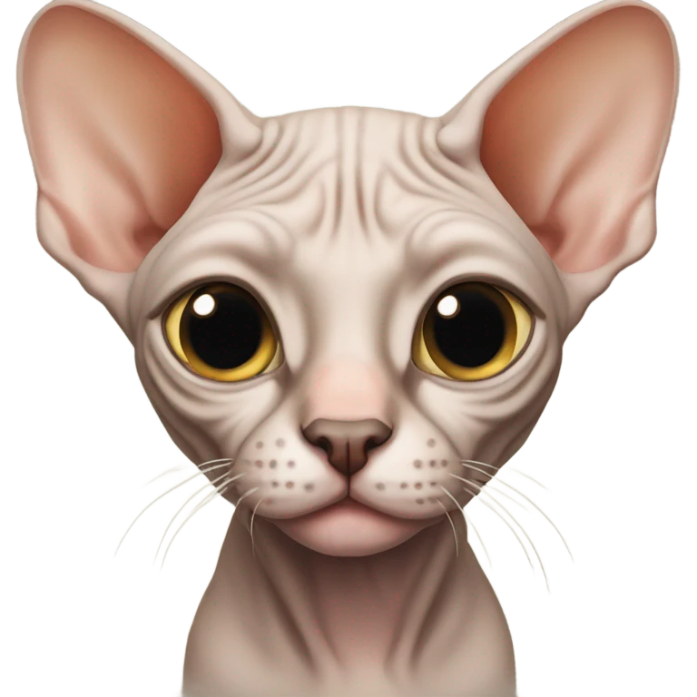 sphynx gray cat emoji
