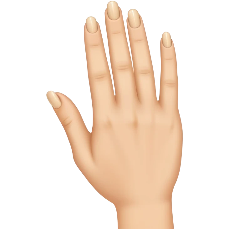 A middle finger but with the ring finger instead  emoji