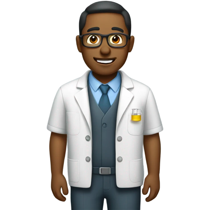 A laboratory salesman emoji