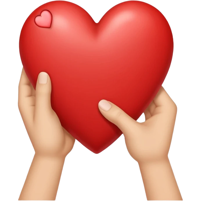 Hand making heart emoji