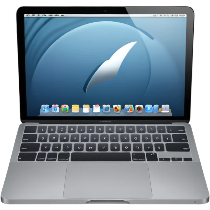 middle gray color macbook emoji