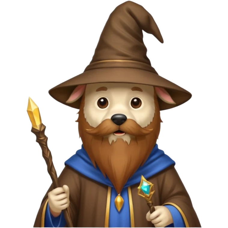 Dog wizard emoji