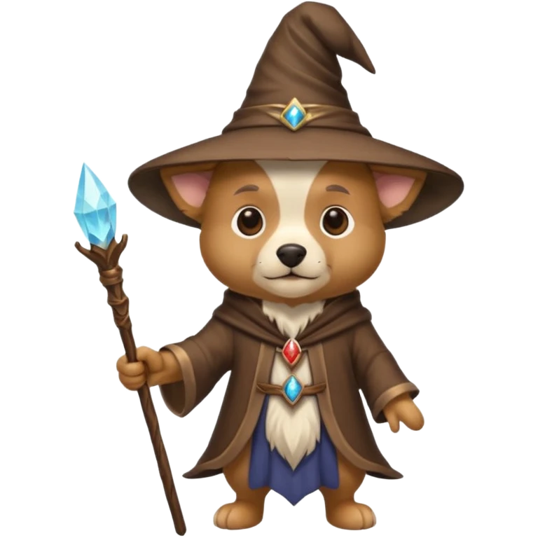 Dog wizard emoji