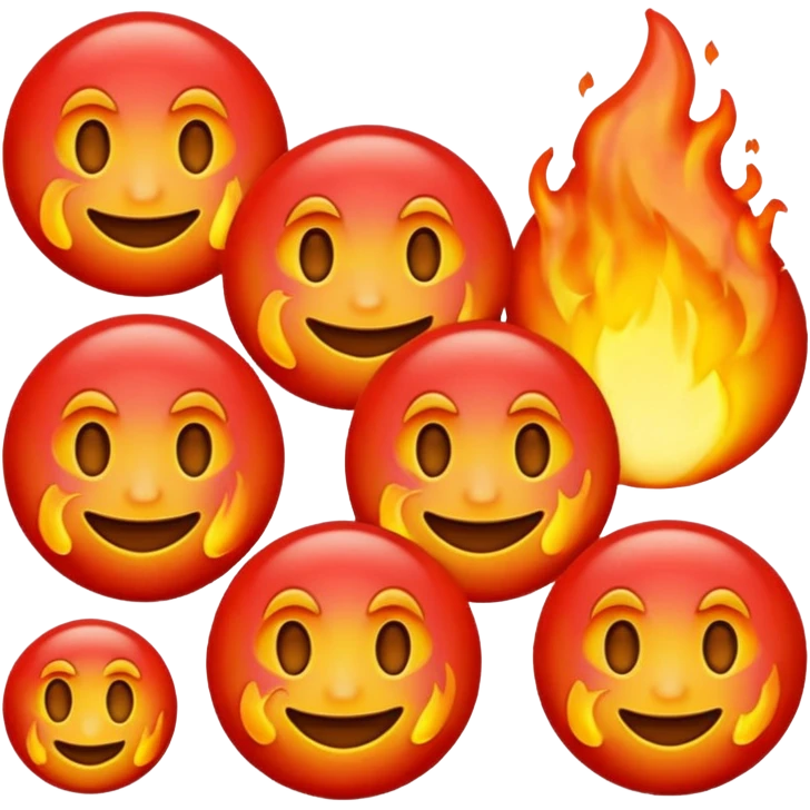 red hot emoji emoji