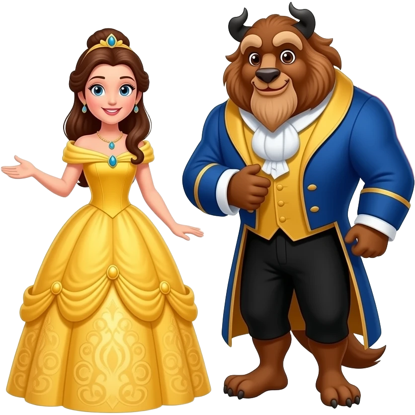 puppet theater beauty and the beast emoji