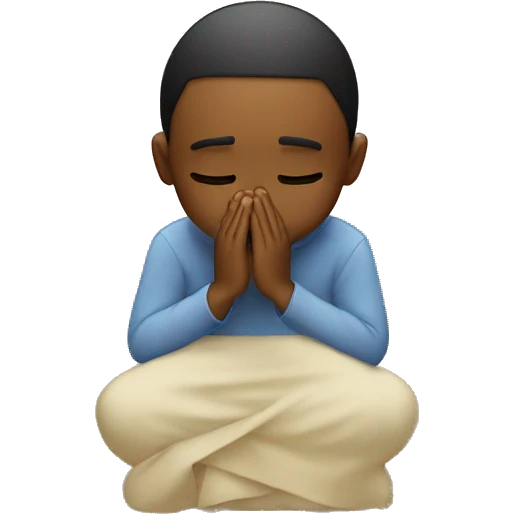 Normal emoji crying a lot while also praying emoji