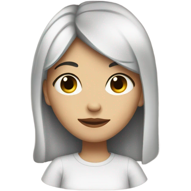 Girl with black hair fair skin tone drinking coffee emoji