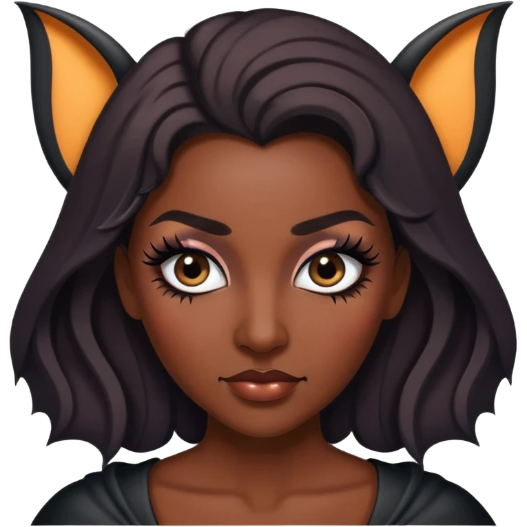 Bats eye lashes  emoji