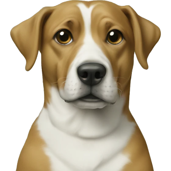 Dog with weed emoji