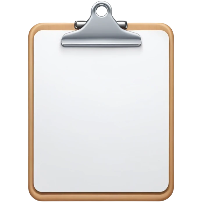 blank clipboard emoji