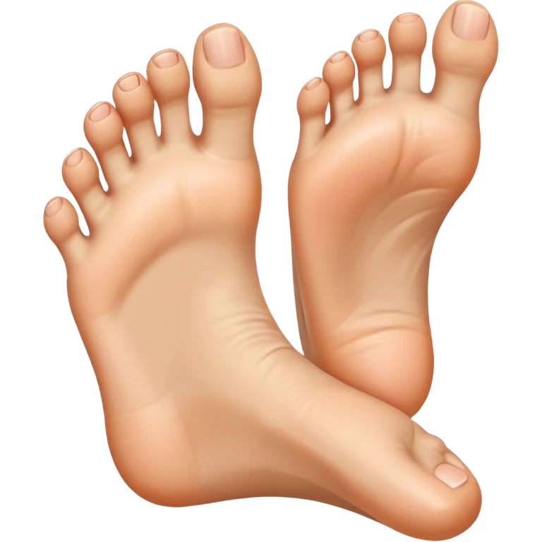 Toes flipping the bird emoji