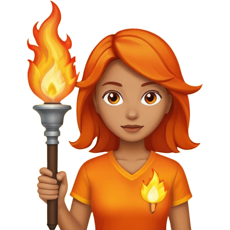 woman The torchbearer emoji