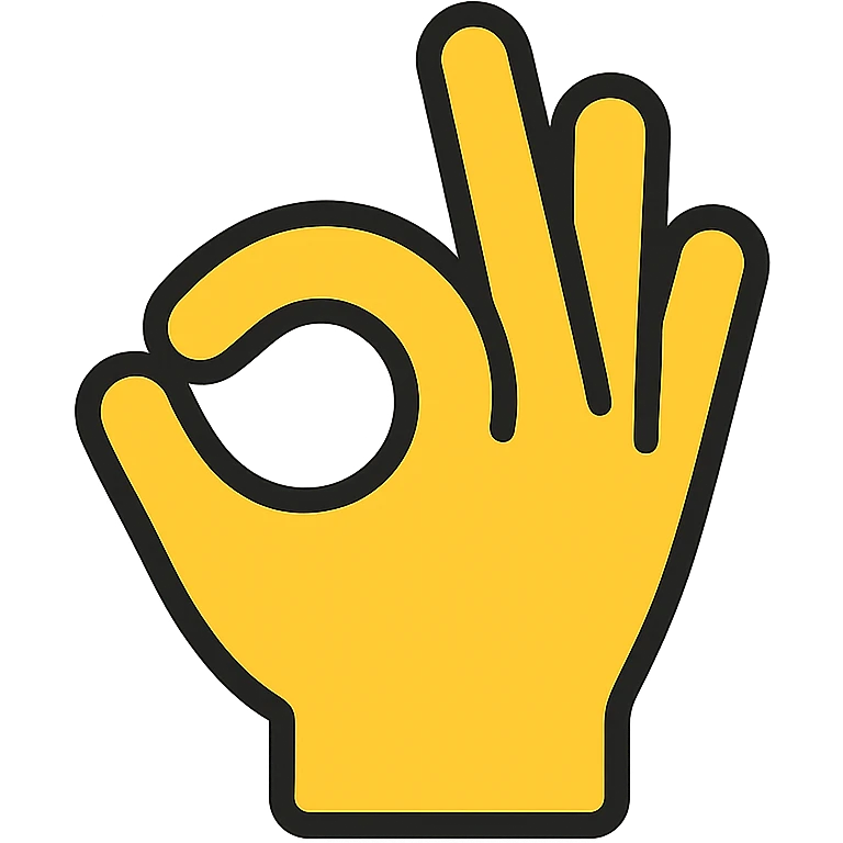okay hand gesture emoji