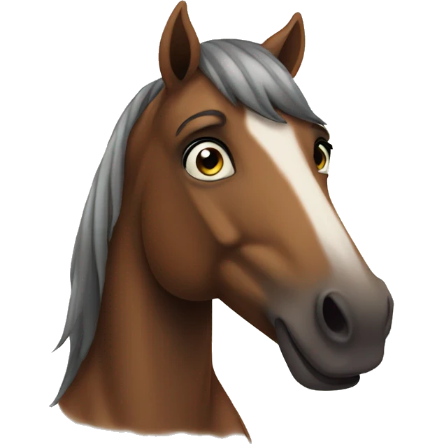 Horse staring into your soul  emoji