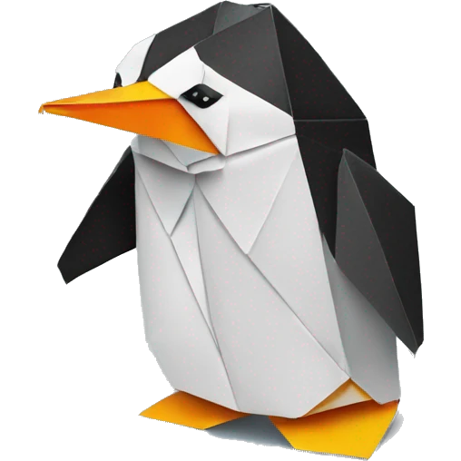 origami pinguin emoji