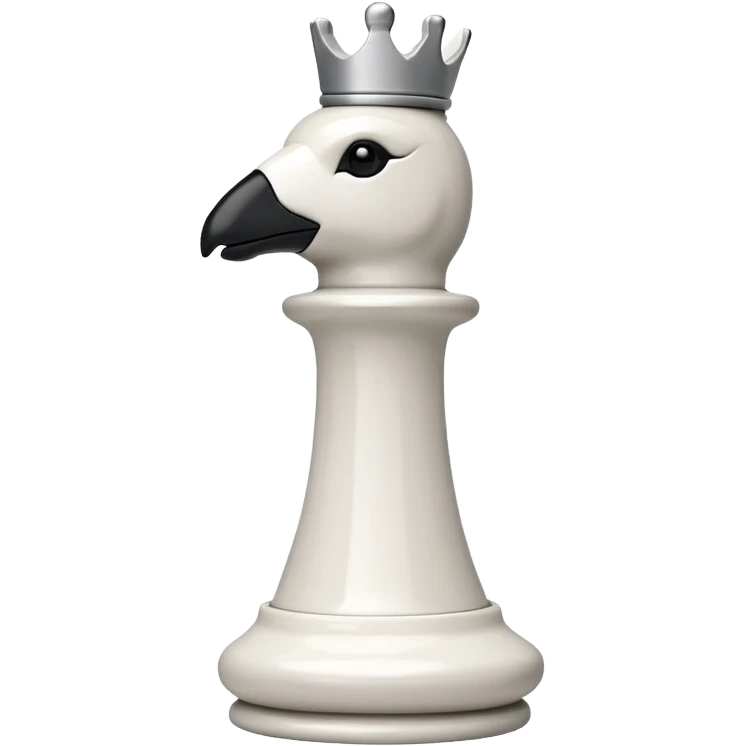 white rook chess piece, modern minimal design emoji