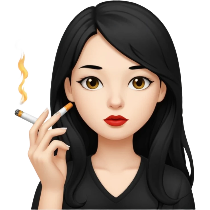 Sigara içen kız emoji