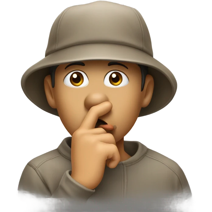 🤫🧢 emoji