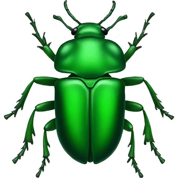 Green beetle emoji