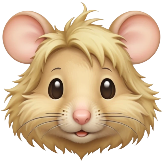 mouse with blond hair that look bad emoji