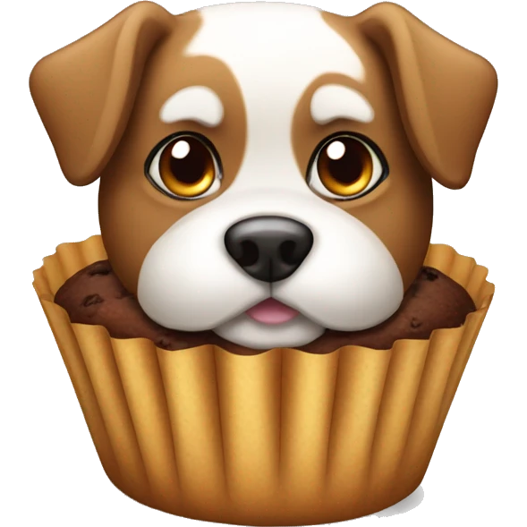 Muffin of dog emoji
