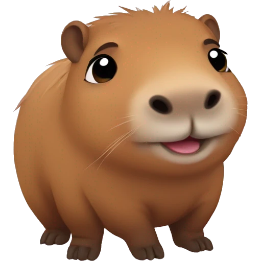 Very cute Capybara baby emoji