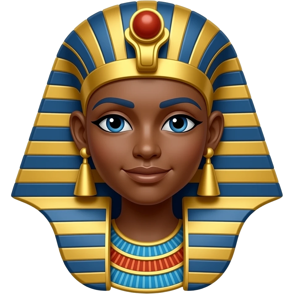 Ancient isis goddess dark skin emoji