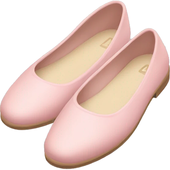 Pastel pink flats emoji