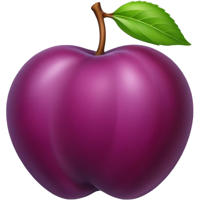 Plum emoji