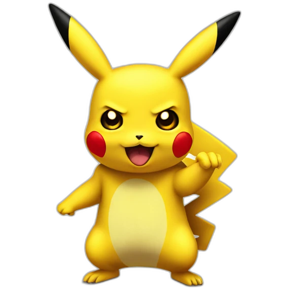 evil pikachu emoji