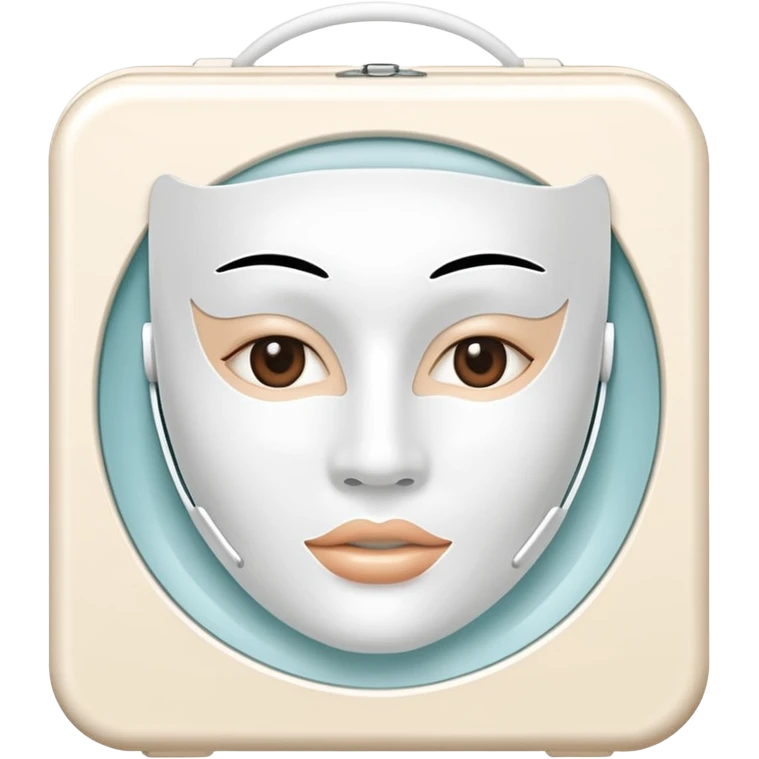 a beauty box of skincare white mask pack emoji