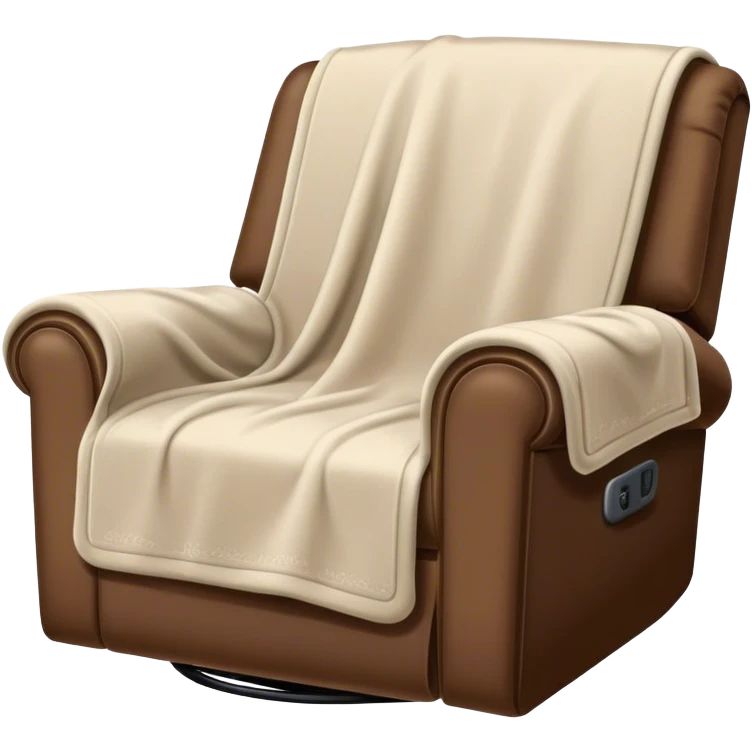 blanket on recliner chair messy emoji