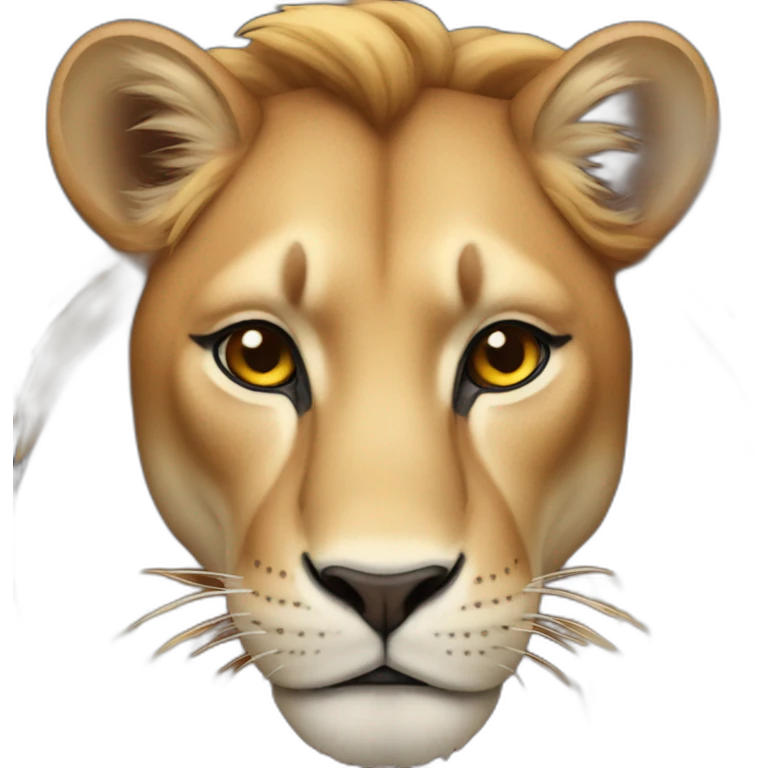Red lioness emoji