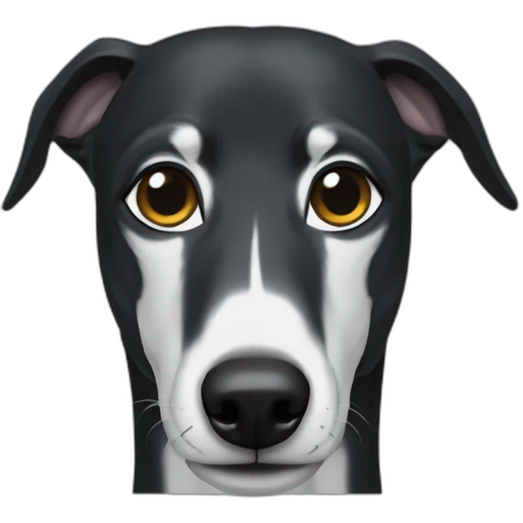 black-greyhound-face emoji