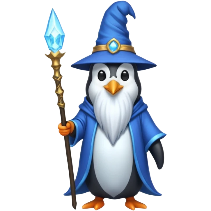 Penguin Wizard emoji