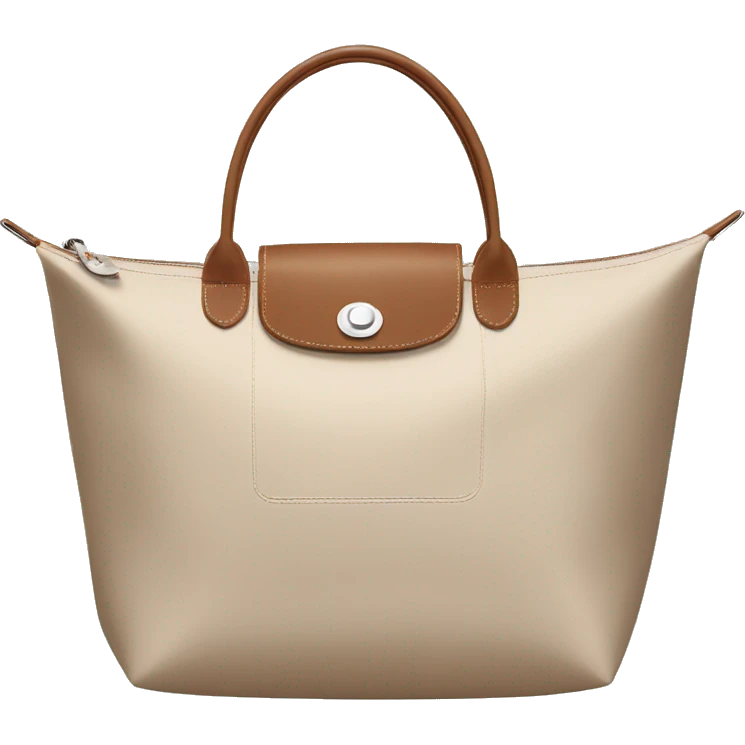 beige longchamp bag emoji