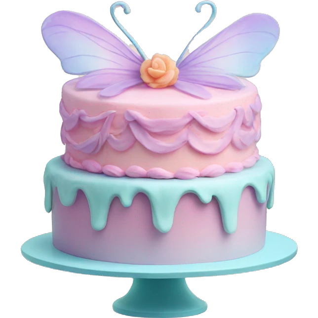 Fairy pastel cake emoji