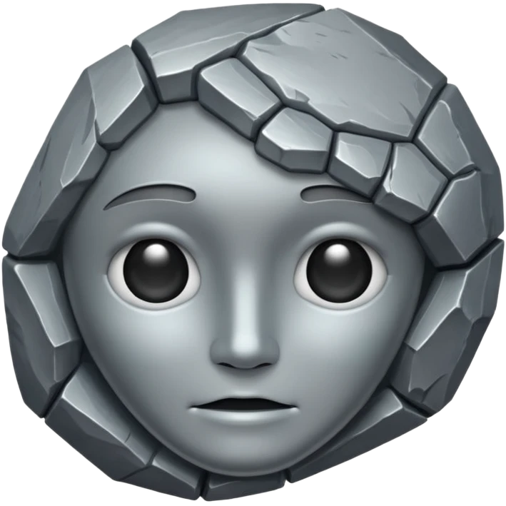 mineral with a face emoji