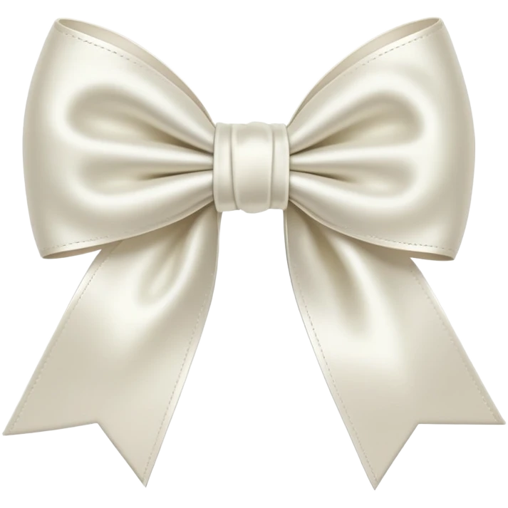 cute off white bow emoji