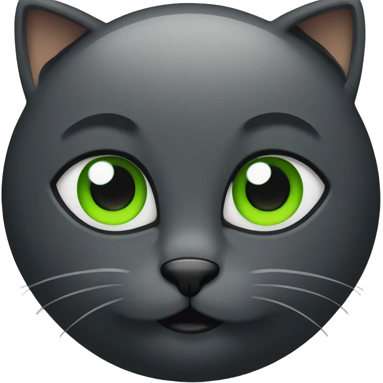Mostly black cat emoji