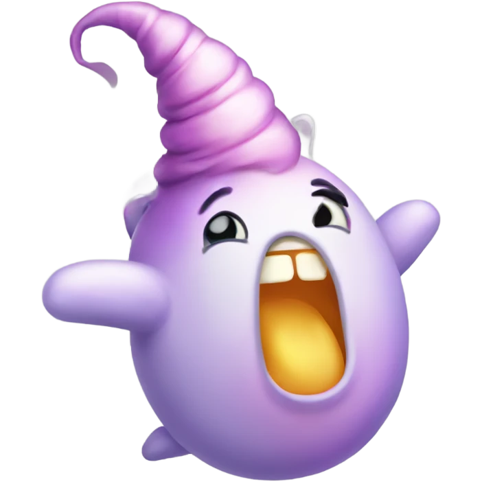 Explosive unicorn fart emoji