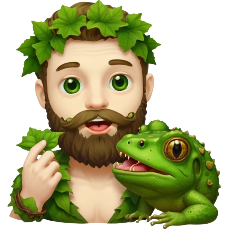 Dionysius the god licking a toad emoji