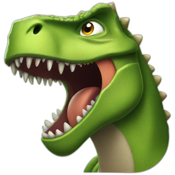 Angry dinosaur emoji